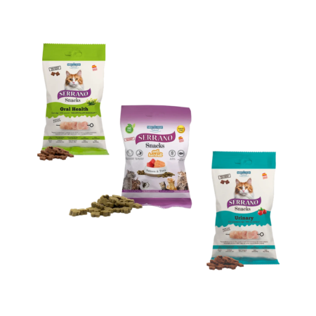 Serrano Friandises Chat Urinary, Oral & Anti-Hairball 50g