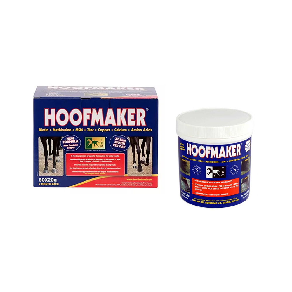 TRM Hoofmaker 500g & 60x20g – Supplément Sabots pour Chevaux TRM Hoofmaker 500g & 60x20g – Supplément Sabots pour Chevaux