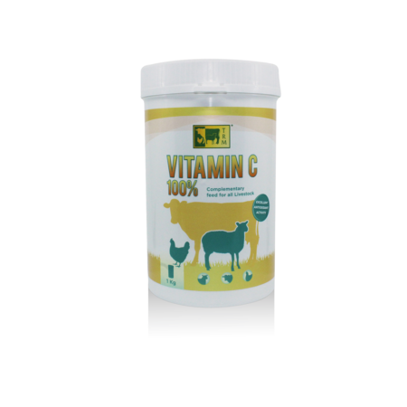 TRM Vitamin C 100% 1kg – Antioxydant Volaille et Ruminants