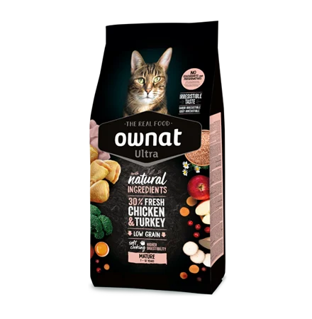 Ownat Ultra Mature Chat - Croquettes 3KG & 8KG