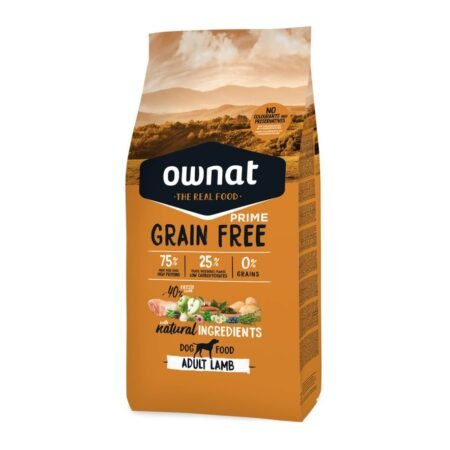 Ownat GF Prime Adult Lamb 12KG - Croquettes Chien Sans Céréales