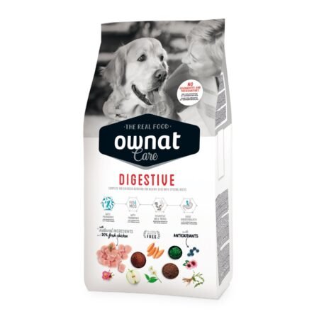 Ownat Care Digestive Chien 10KG & 3KG - Croquettes Haute Digestibilité