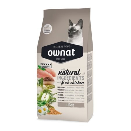 Ownat Classic Light Chat - Croquettes Contrôle Poids 4KG & 1,5KG
