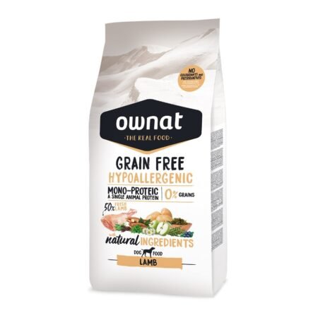 Ownat GF Prime Hypoallergenic Agneau Chien 12KG & 3KG Croquettes