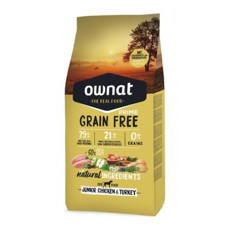 Ownat GF prime Junior Chicken & Trukey - Chien (12KG & 3KG)