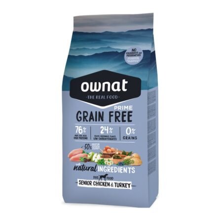 Ownat GF Prime Senior Chicken & Turkey 12KG - Croquettes Chien