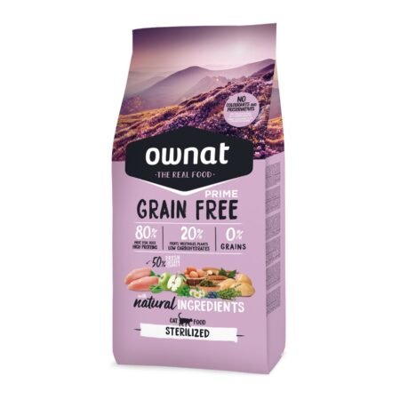 Ownat GF Prime Sterilized - Croquettes Chat 3KG & 8KG