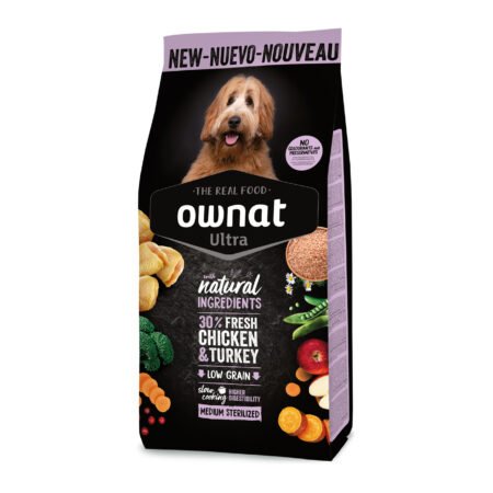 Ownat Ultra Medium Stérilisé Chien 12KG - Croquettes