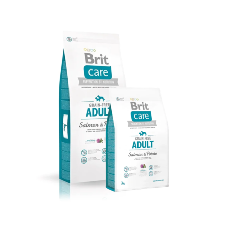 Brit Care Croquettes Chien Adulte Saumon Sans Céréales 3kg & 12kg