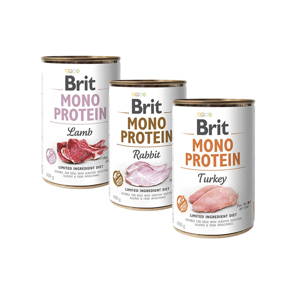 Brit Care Mono Protein 400g - Lamb, Rabbit & Turkey Pâtée Chien Brit Care Mono Protein 400g - Lamb, Rabbit & Turkey Pâtée Chien