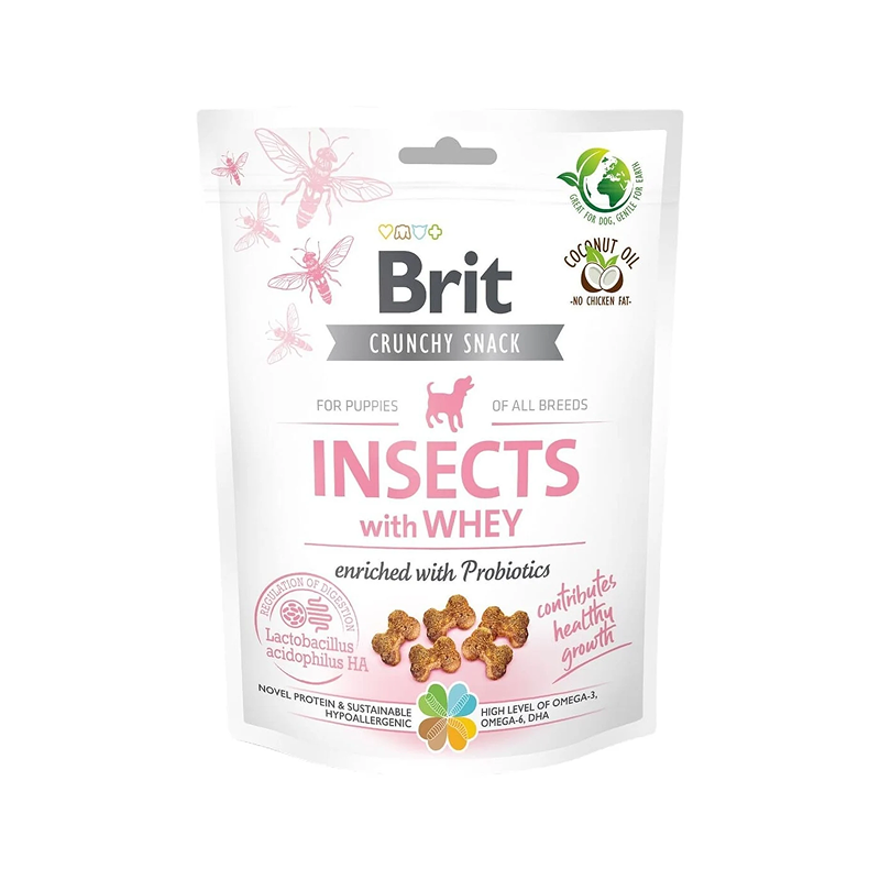 Brit Cracker Chiot Insects Whey Probiotics Puppy - Friandise Saine Brit Cracker Chiot Insects Whey Probiotics Puppy - Friandise Saine