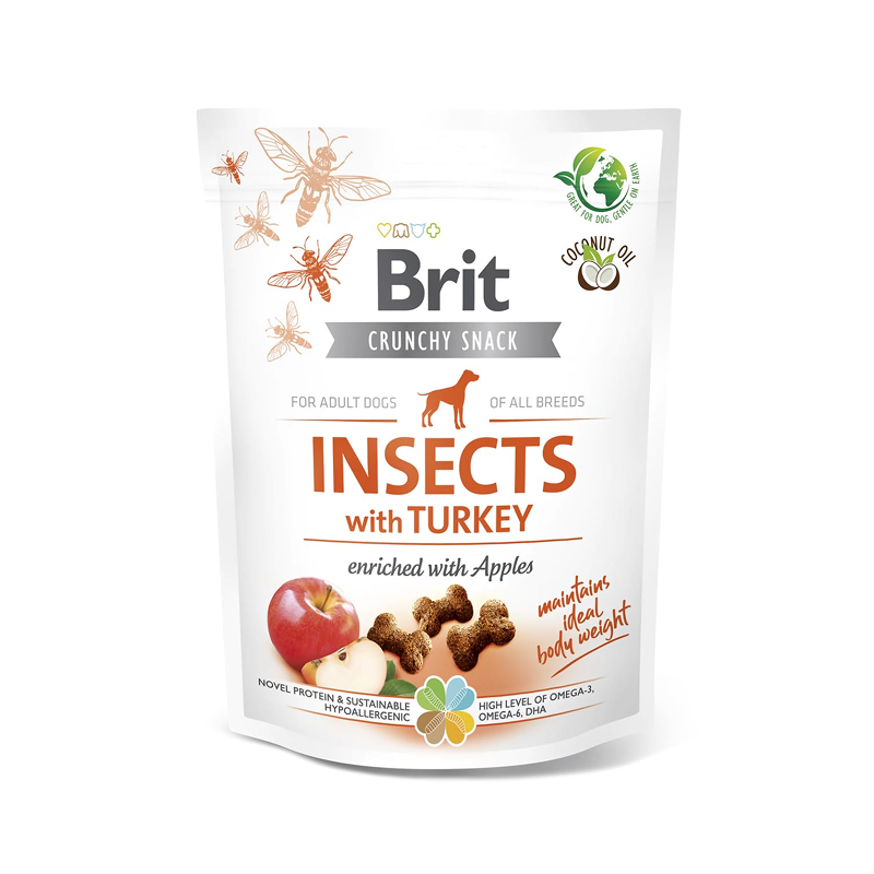 Brit Dog Crunchy Cracker Insects Dinde & Pommes - Friandise Brit Dog Crunchy Cracker Insects Dinde & Pommes - Friandise