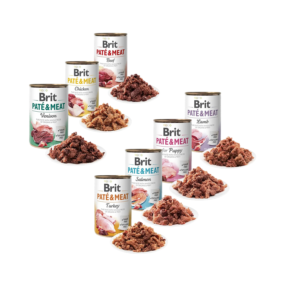 Brit Paté & Meat 400g - Pâtée pour Chien Multi-Saveurs Complète Brit Paté & Meat 400g - Pâtée pour Chien Multi-Saveurs Complète