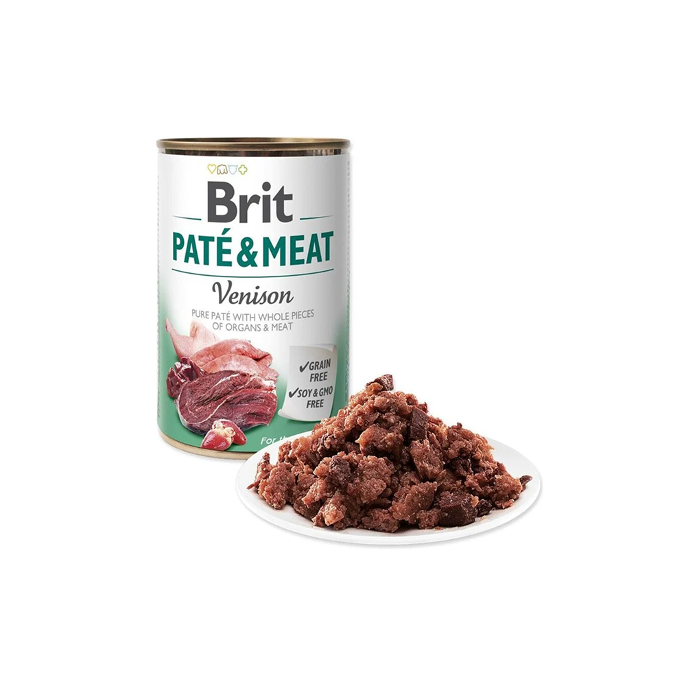 Brit Paté & Meat - Venison _ Pâtée Complète pour Chien (Sanglier) Brit Paté & Meat - Venison : Pâtée Complète pour Chien (Sanglier)
