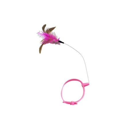 Collier pour chat avec plume interactive – Jouet autonome anti-ennui