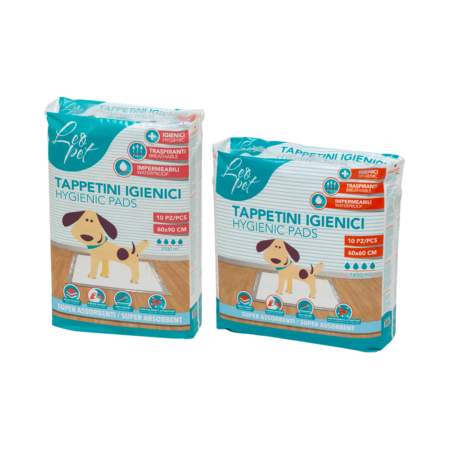 Leo Pet Tapis éducatif Chiens et Rongeurs 10 pcs 60×60 & 60x90cm