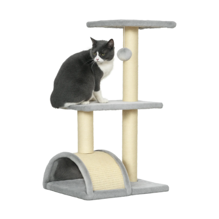Arbre à chat gris