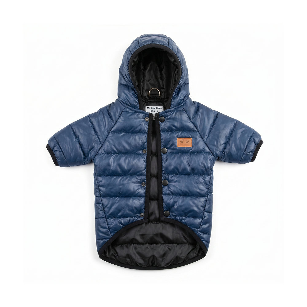 Manteau Chien Bleu - S Manteau Chien Bleu - S