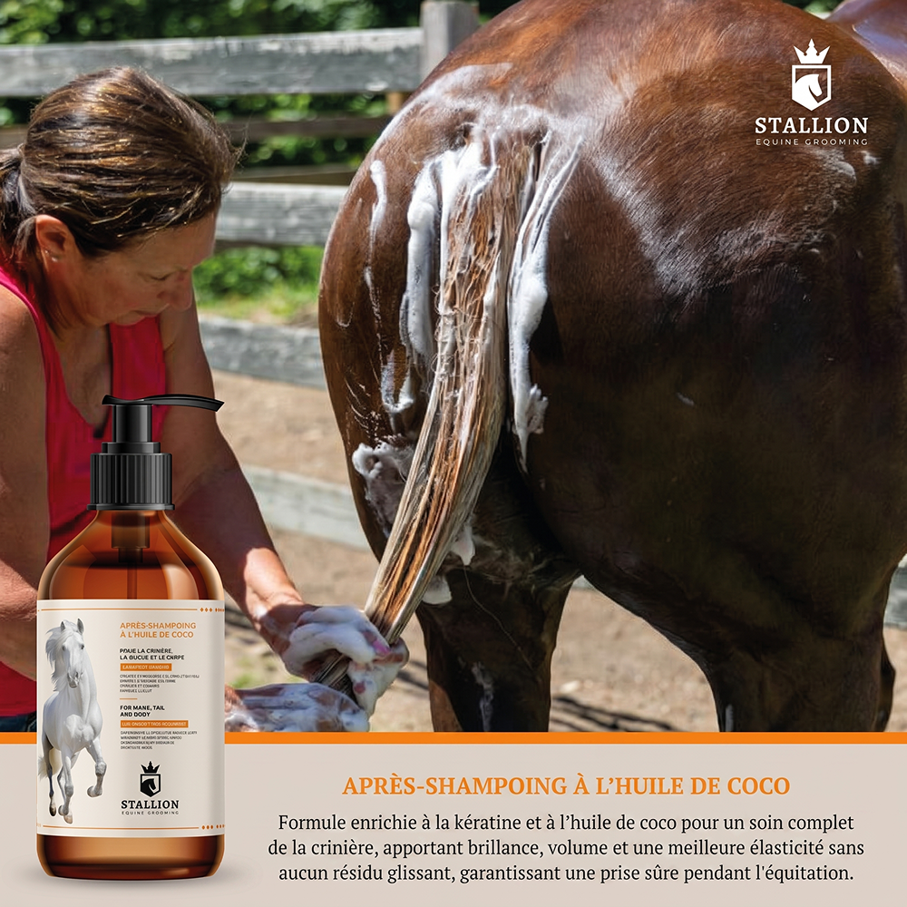 Démêlant sans eau à l’huile de coco Stallion 1L & 5L Démêlant sans eau à l’huile de coco Stallion 1L & 5L
