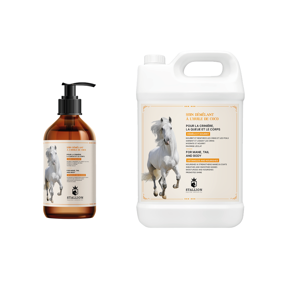 Démêlant sans eau à l’huile de coco Stallion 1L & 5L Démêlant sans eau à l’huile de coco Stallion 1L & 5L