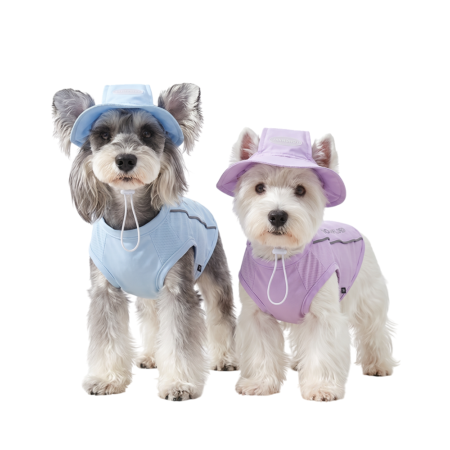 Gilet rafraîchissant et casquette pour chien et chat - Multi-tailles