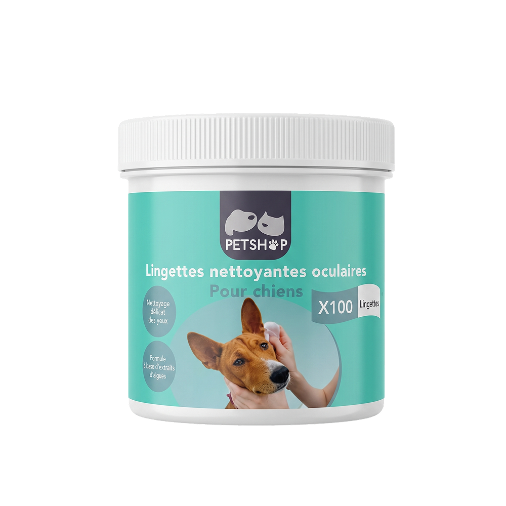 Lingettes pour oreilles pour chien Petshop - 100 pièces Lingettes pour oreilles pour chien Petshop - 100 pièces