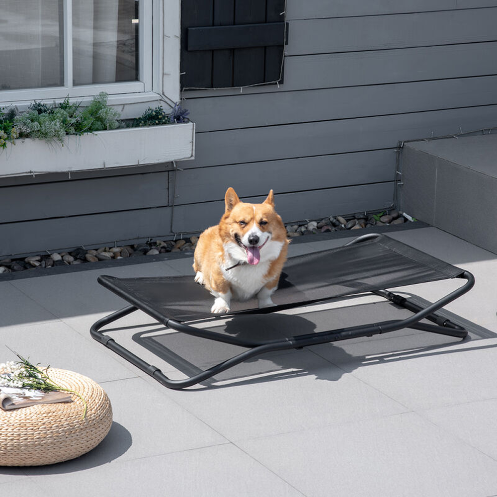 Lit de camp surélevé pliable Pawhut - Tapis transat respirant Lit de camp surélevé pliable Pawhut - Tapis transat respirant