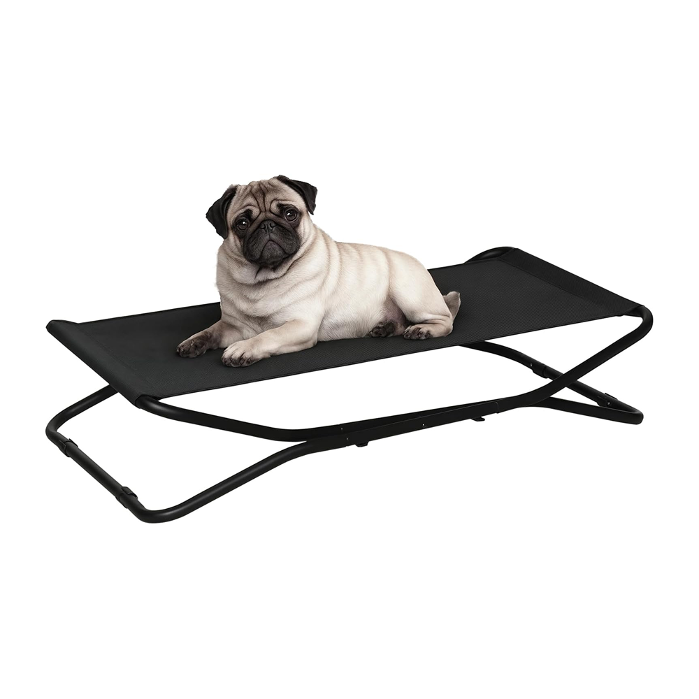 Lit de camp surélevé pliable Pawhut - Tapis transat respirant Lit de camp surélevé pliable Pawhut - Tapis transat respirant