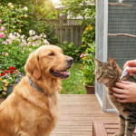 Chien, chat et oiseau protégés contre les puces et insectes pendant la saison chaude