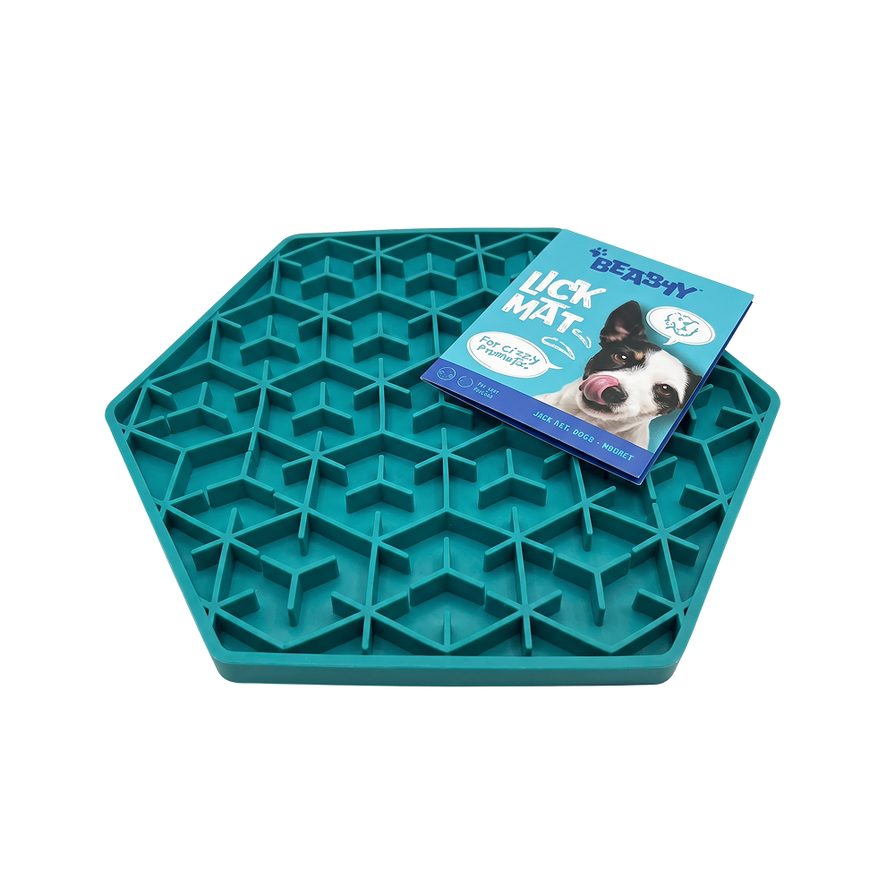 Tapis de léchage en silicone - Vert eau Tapis de léchage en silicone - Vert eau