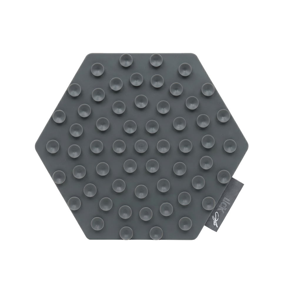 Tapis de léchage en silicone - gris Tapis de léchage en silicone - gris
