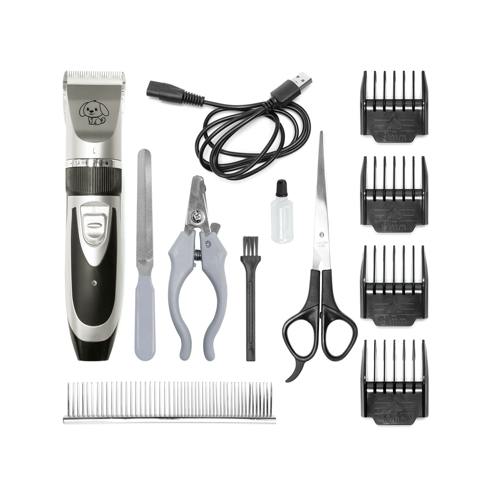 Tondeuse - Kit de toilettage pour animaux (12 pièces) Tondeuse - Kit de toilettage pour animaux (12 pièces)