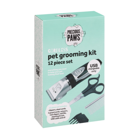 Tondeuse - Kit de toilettage pour animaux (12 pièces)