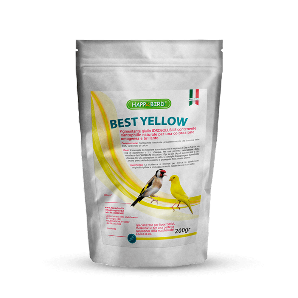Best Yellow Happy Bird 200g Colorant Jaune Oiseaux Best Yellow Happy Bird 200g Colorant Jaune Oiseaux