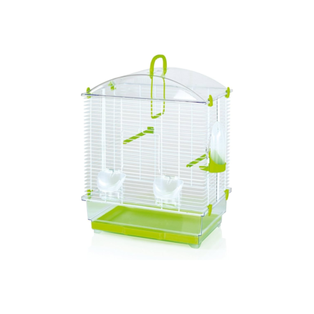 Cage pour Oiseaux Leopet Lara Blanche 40x27x51 cm