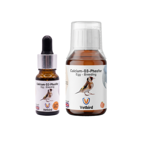 Calcium - D3 - Phosfor - Egg Breeding Vetbird 10ml - 100ml