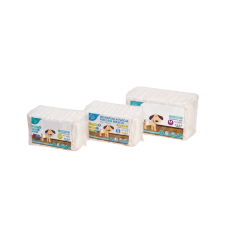 Couche à ceinture pour chiens mâles Leo Pet - XS, S & M