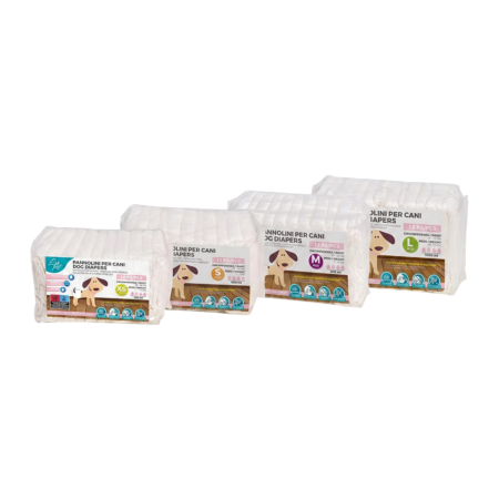 Couches pour chiennes Leo Pet - XS, S, M & L