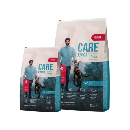Croquettes CARE JUNIOR HUHN MERA - 4 kg & 10 kg
