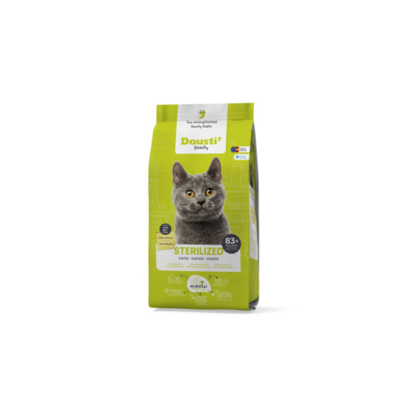 Croquettes Chat Stérilisé Saumon 3kg Dousti