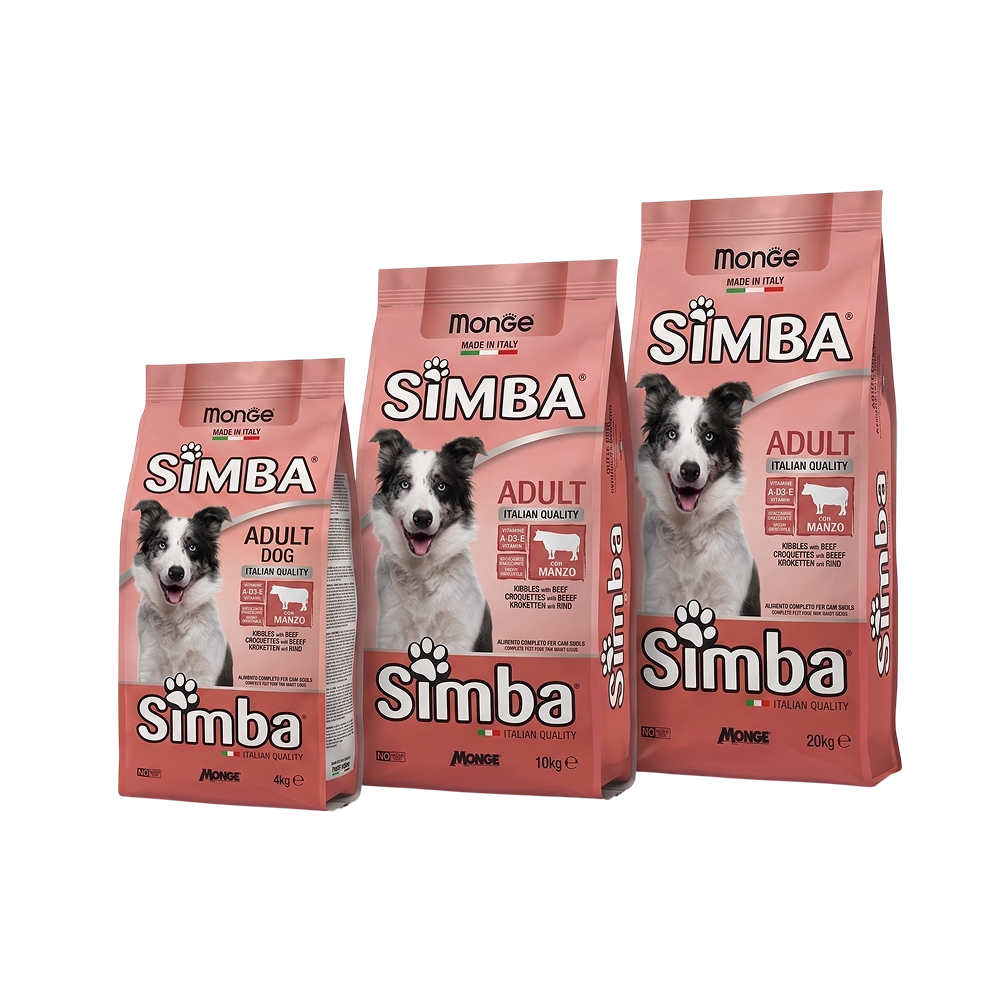 Croquettes Chien Bœuf Simba - 4kg, 10kg & 20kg Croquettes Chien Bœuf Simba - 4kg, 10kg & 20kg