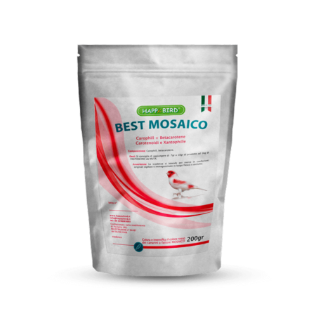Happy Bird Best Mosaico 200g Colorant Mosaïques Rouges