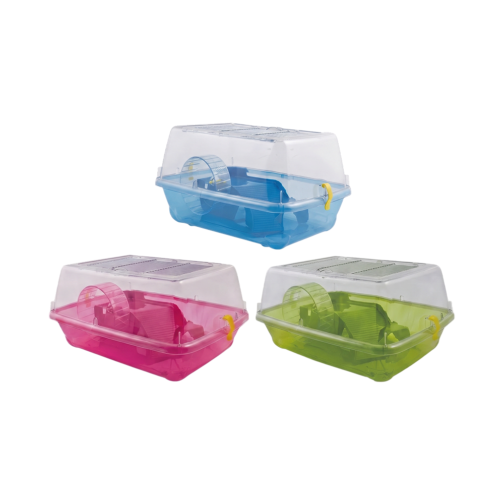 Maison Hamster ALVIN Bergamo - Rose, Vert & Bleu Maison Hamster ALVIN Bergamo - Rose, Vert & Bleu