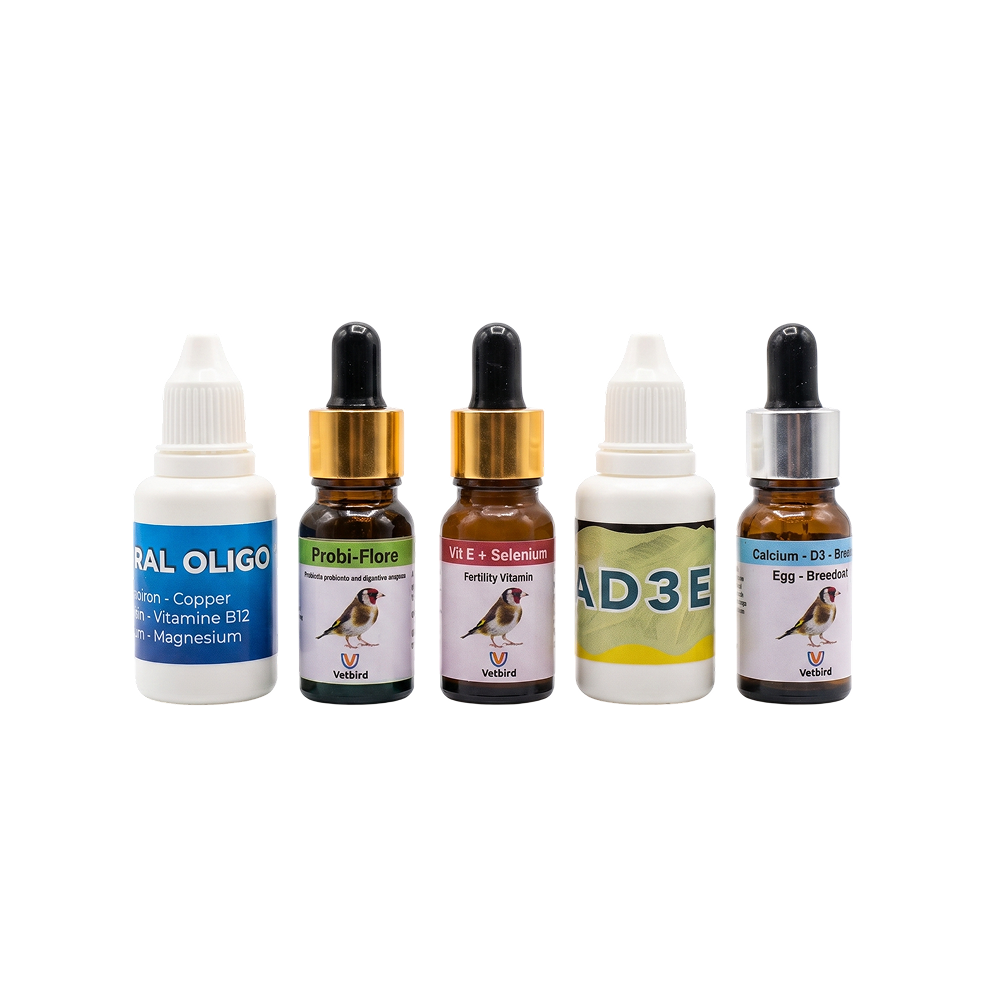 Pack Élevage Oiseaux Vetbird - Complément Vitamines & Minéraux Pack Élevage Oiseaux Vetbird - Complément Vitamines & Minéraux