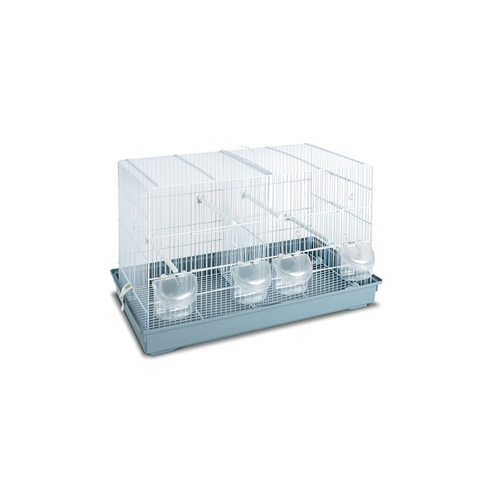 Set de Cages pour Oiseaux Leopet Cova 1 Blanches 44x27 cm Set de Cages pour Oiseaux Leopet Cova 1 Blanches 44x27 cm