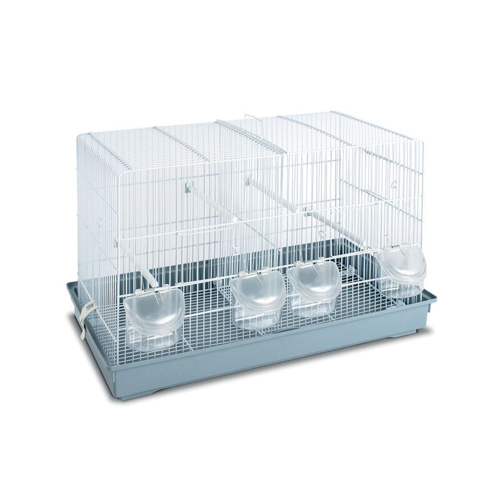 Set de Cages pour Oiseaux Leopet Cova 2 Blanches 58x32 cm Set de Cages pour Oiseaux Leopet Cova 2 Blanches 58x32 cm