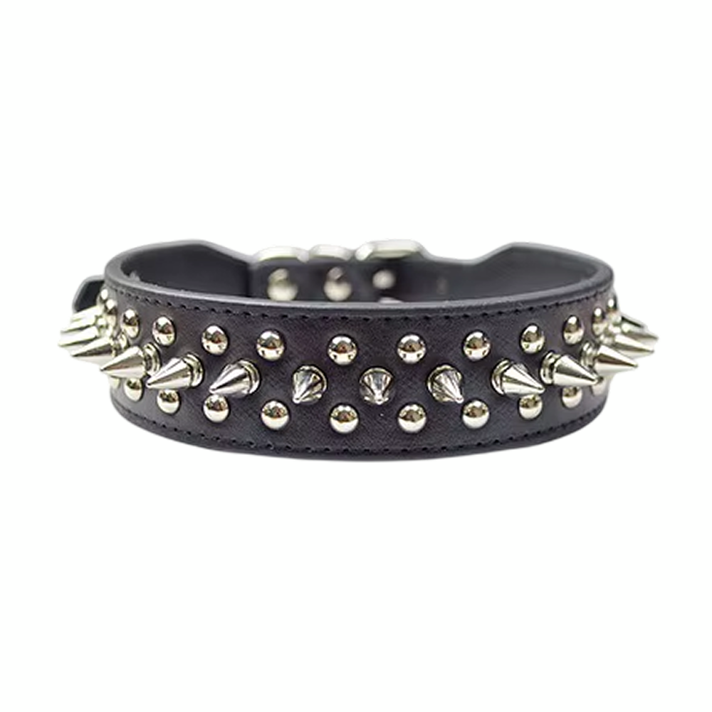 Collier clouté pour chien - Noir Collier clouté pour chien - Noir
