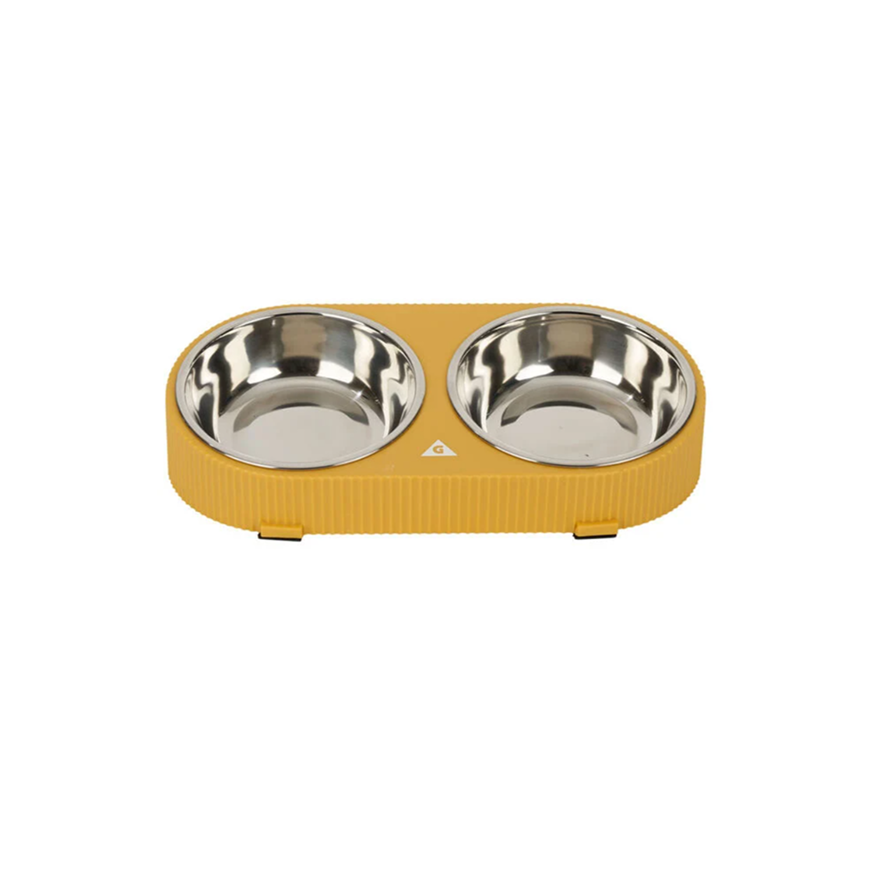 Gamelle double chien 2-en-1 anti glouton Gamelle double chien 2-en-1 anti glouton