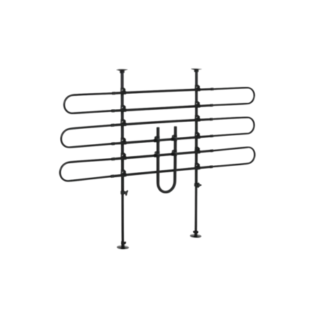 Grille de séparation voiture pour chien réglable, largeur _ 87-135 cm, hauteur _ 85-120 cm, barrière de sécurité universelle en acier, pour coffre de voiture pour chien
