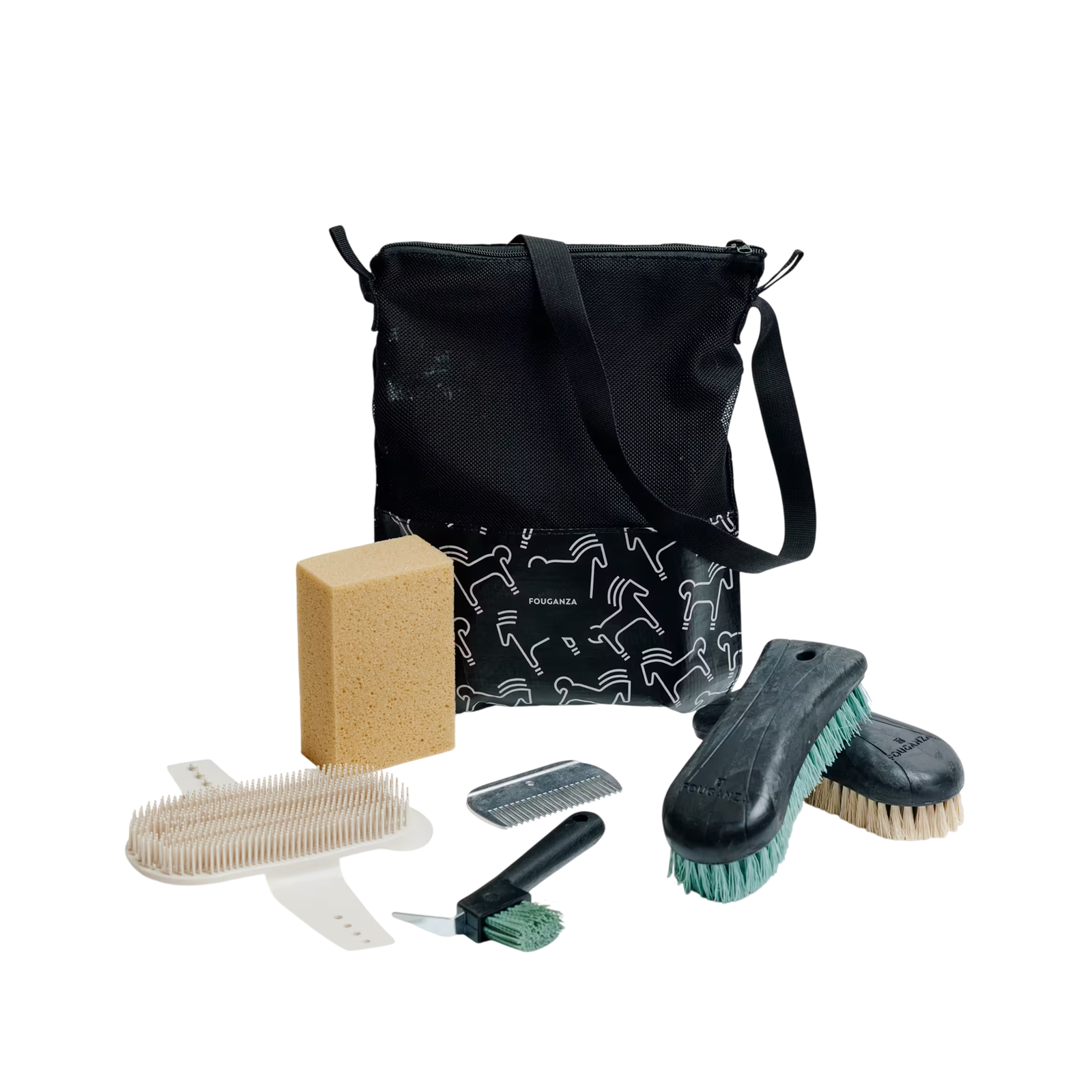 KIT PANSAGE Adulte 7 Pièces Beige et Noir KIT PANSAGE Adulte 7 Pièces Beige et Noir